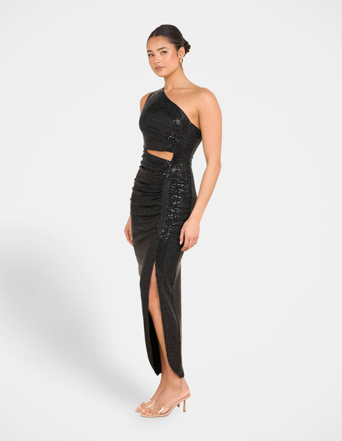 Fran One Shoulder Drape Maxi